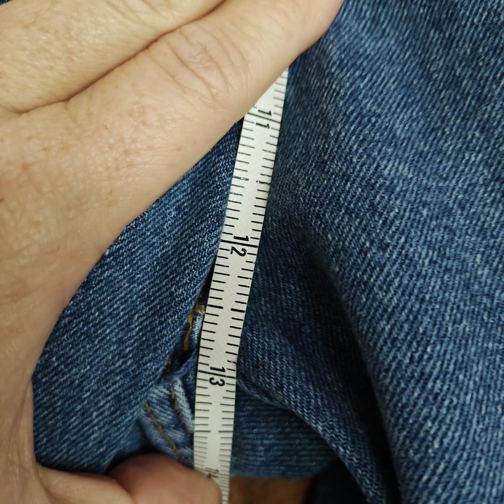 Vintage Newport News Embroidered Floral High Rise Taper Denim Mom Jean Stretch 8 - Picture 3 of 8